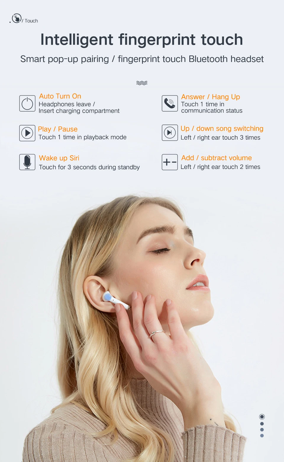 Беспроводные наушники tws i12, беспроводная Bluetooth гарнитура, HD стерео V5.0, шумоподавление, беспроводные наушники, подходят для смартфонов