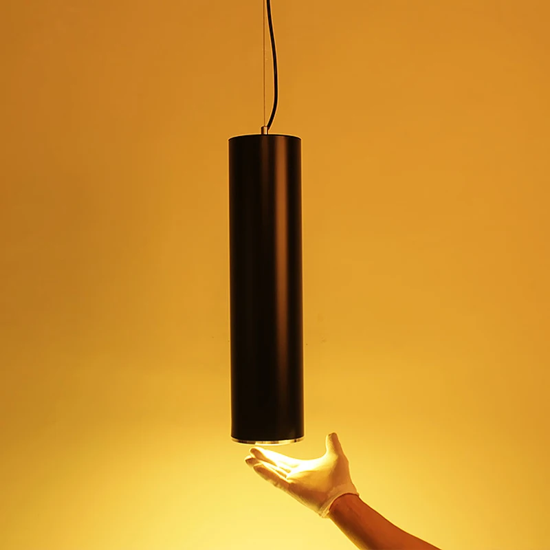 Цветная лампа на заказ диаметр 12 см алюминиевая трубка светодиодная Подвесная с