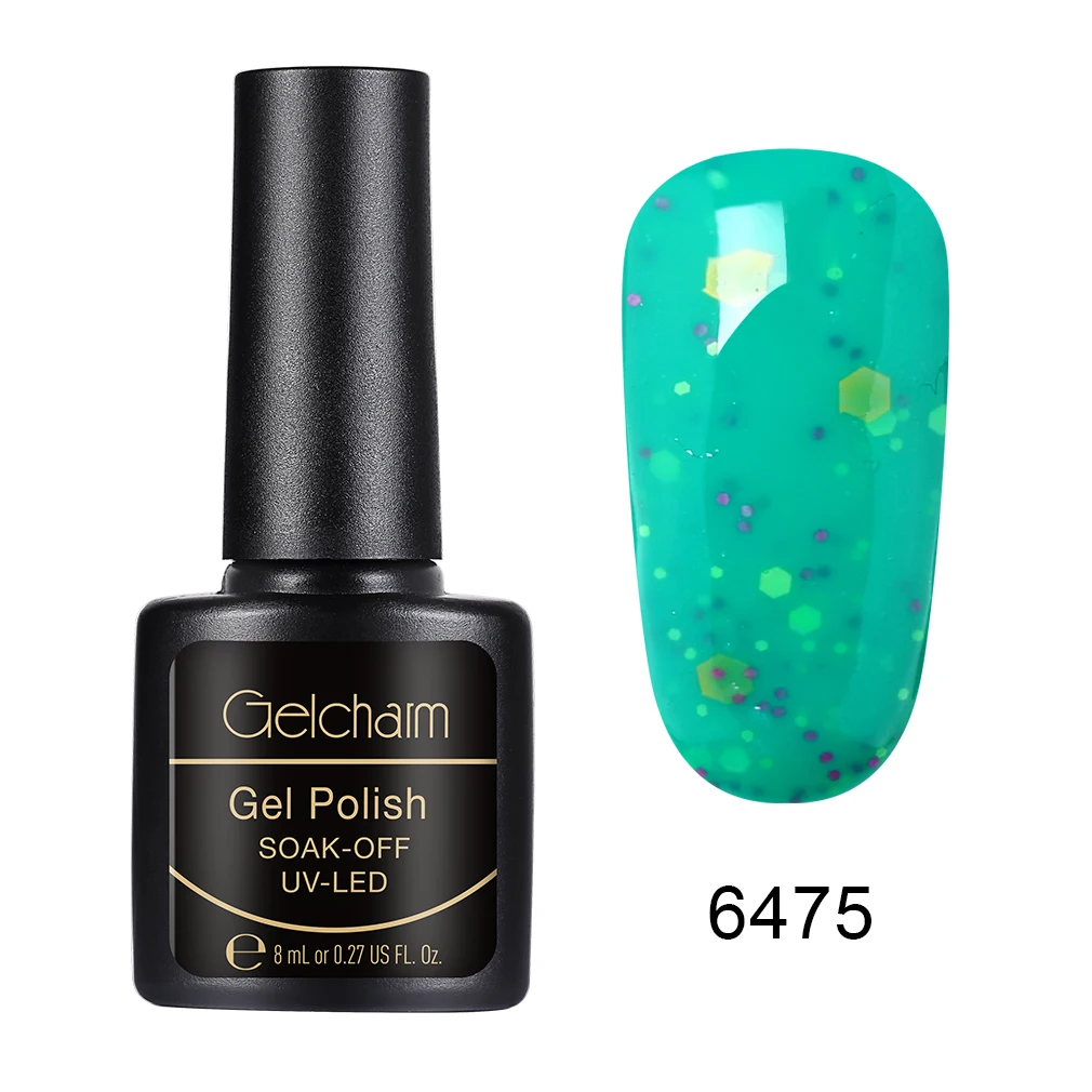 Gelcharm 8 мл сыр конфеты УФ-гель для ногтей используется с молочного цвета гель лак Полупостоянный все для маникюра дизайн ногтей гель - Цвет: 6475