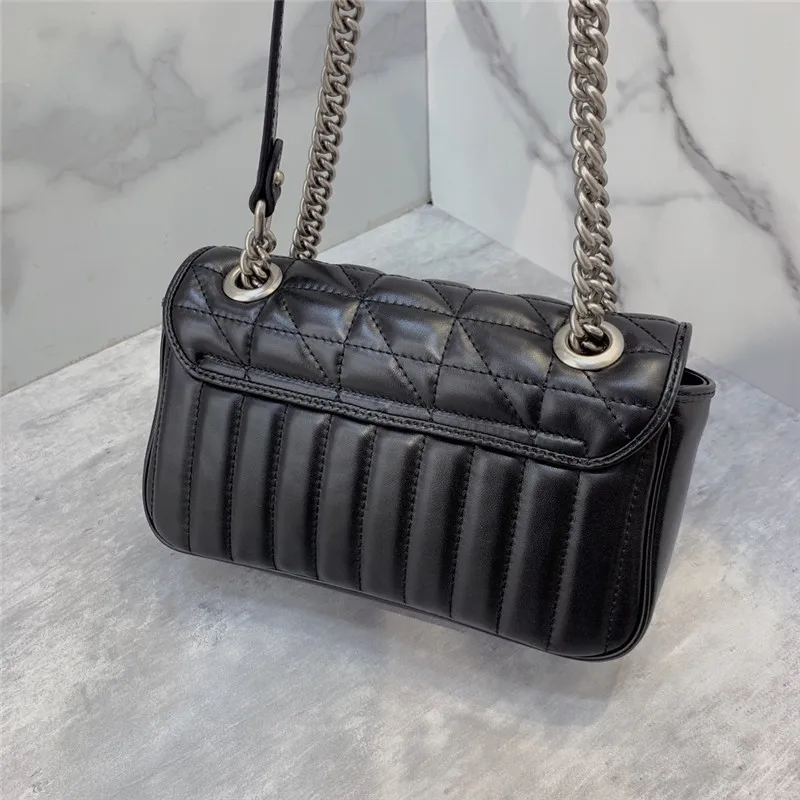 

trending bags 2021 Luxury designer handbags women top quality soft genuine leather mini purse metal chain shoulder bag