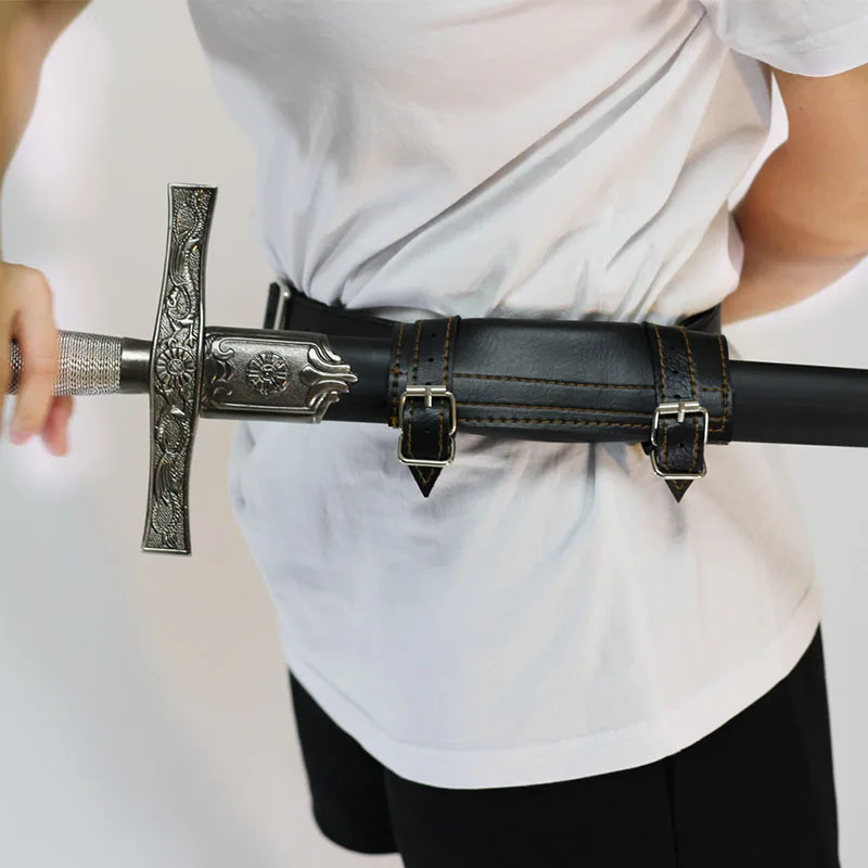Belt Scabbard Set 2 Средневековый меч пояс талии ножны, скаббард лягушка держатель взрослых мужчин Ларп рыцарь боевой костюм с оружием Рапира кольцо ремень кобура - Цвет: Belt Scabbard Set 2