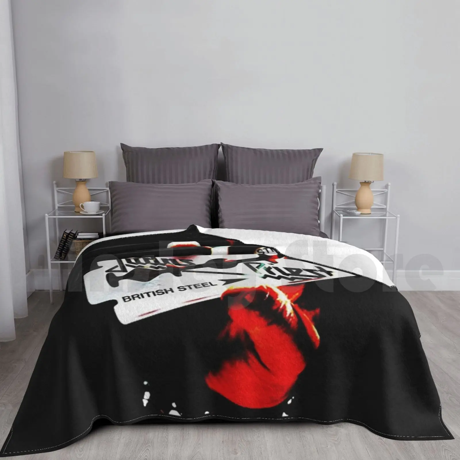 Надёжное одеяло на заказ модное постельное Judas священник да Band Rok Progresif Art Pop