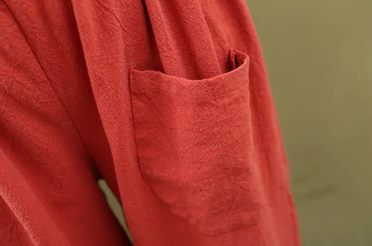 

2018 fashion Spring harem pants loose casual women trousers linen pantalon for ladies