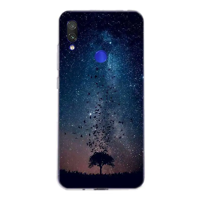 Starry landscape Silicone Case For Xiaomi Redmi Note 8 7 6 Pro 5 4 4X 5A Plus Xiomi 9T 9SE Lite A1 A2 Cover |
