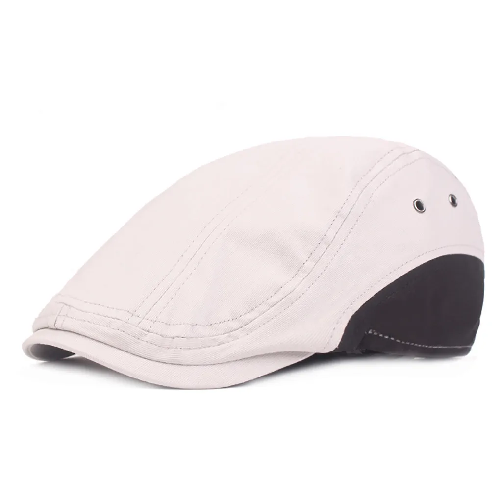 Модные крутые осенние мужские береты Beanies хлопковый в британском стиле берет для новорожденного мягкий цветной лоскутный плоский берет шапки