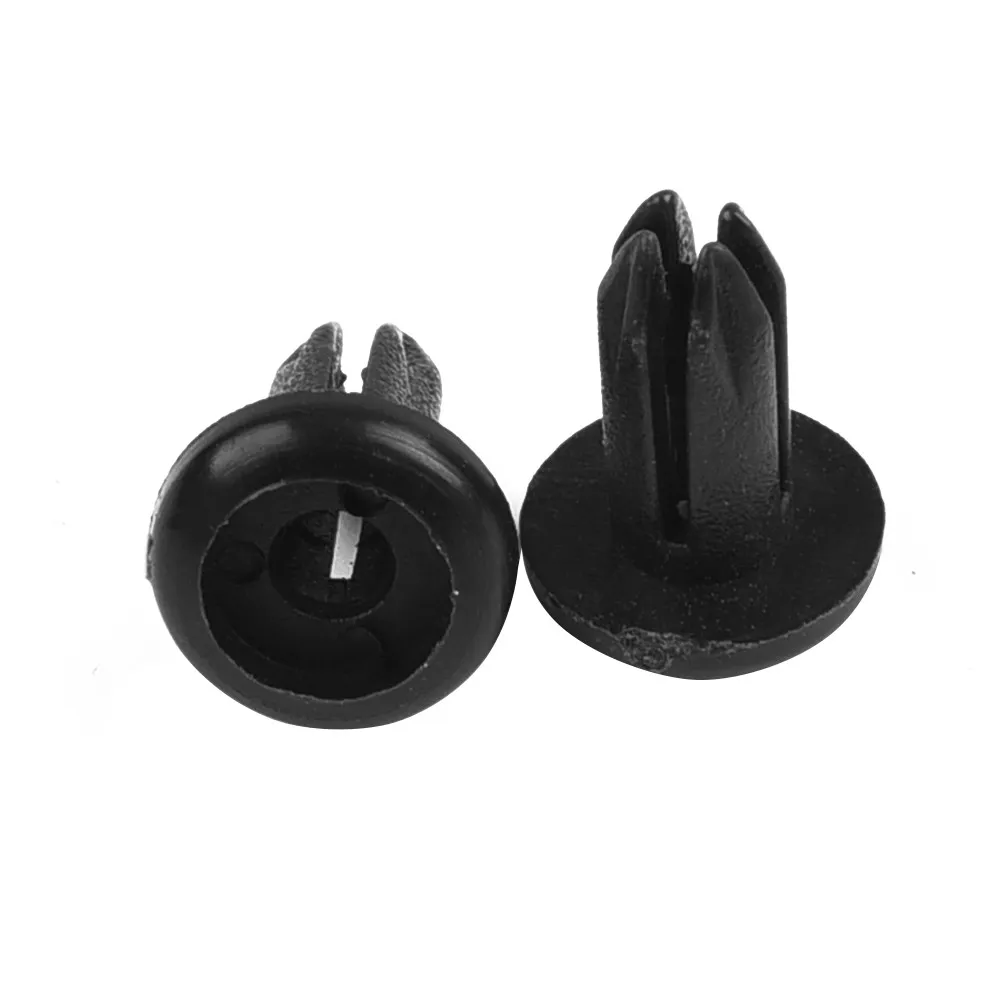 

100Pcs Fastener clips 5mm Accessory Auto Car Cover Decor Nylon Plat Retainers Bumper