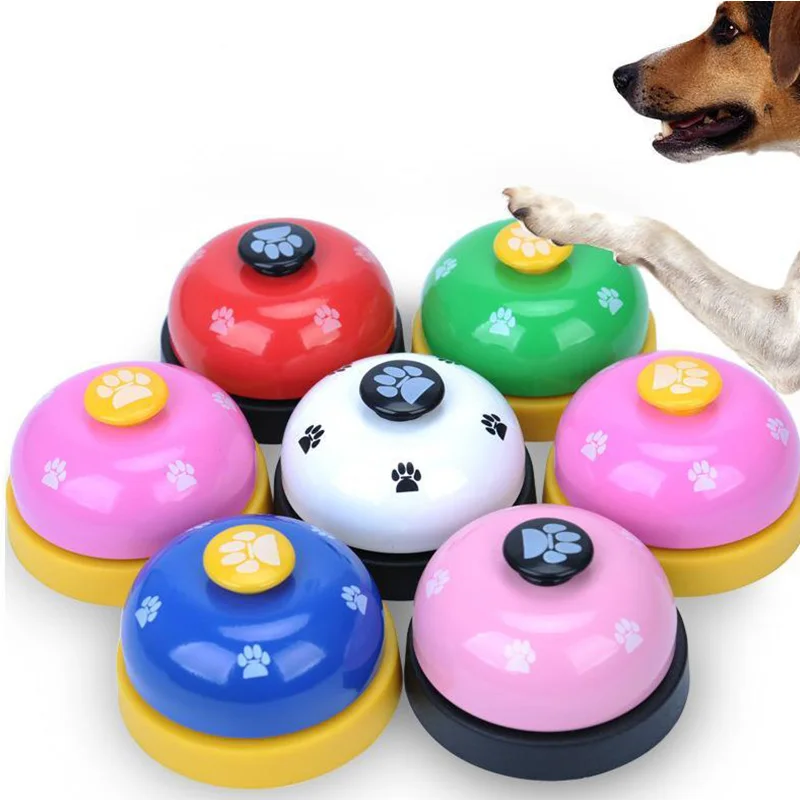 Dog Toy Pet Bell Training Bell Responder Puppy Feeding Metal Meal Bell Cat Dog Interactive Training Pet Supplies