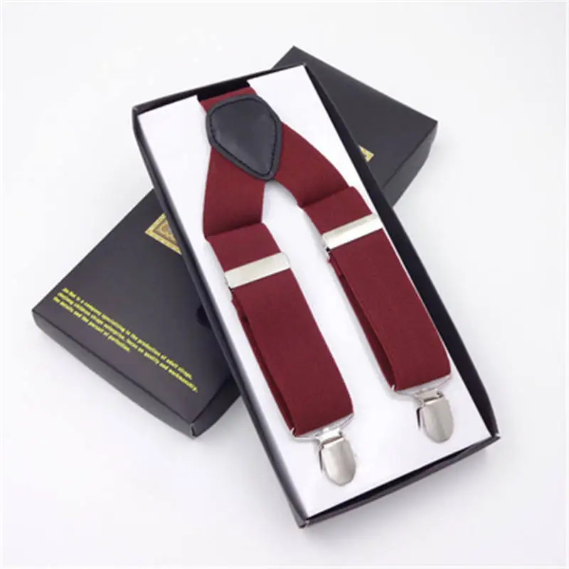 Классический мужской ремень на подтяжках с 3 зажимами для взрослых винтажный