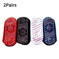 2pairs thermal moxibustion socks magnetic therapy self heating health care socks fire moxibustion physical therapy socks