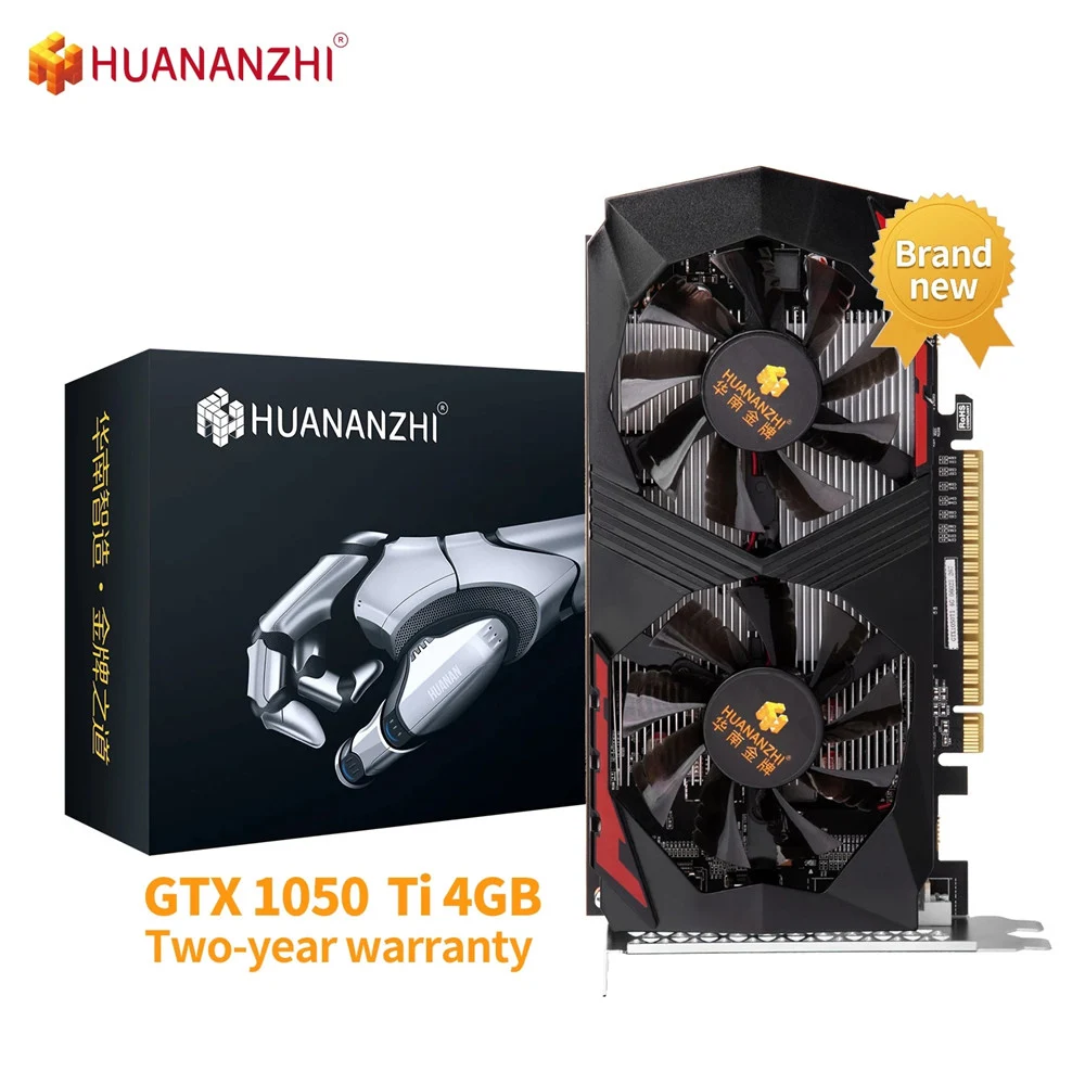 

Brand New Original HUANANZHI GTX 1050TI 4G Graphics Cards 128Bit GDDR5 NVIDIA Geforce GTX 960 1050 1660 Video card