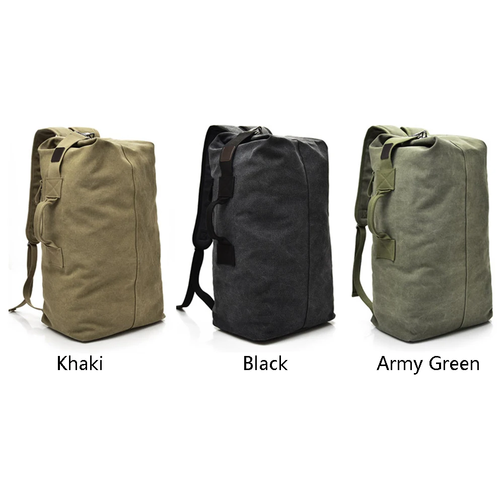 

Men Large Capacity Travel Luggage Hiking Bag Outdoor Exercise Backpack Canvas Multi-use Fabala Durable