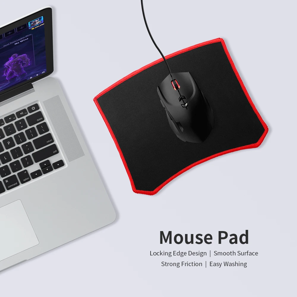 Коврик для мыши противоскользящий износостойкий резиновый коврик с фиксирующим