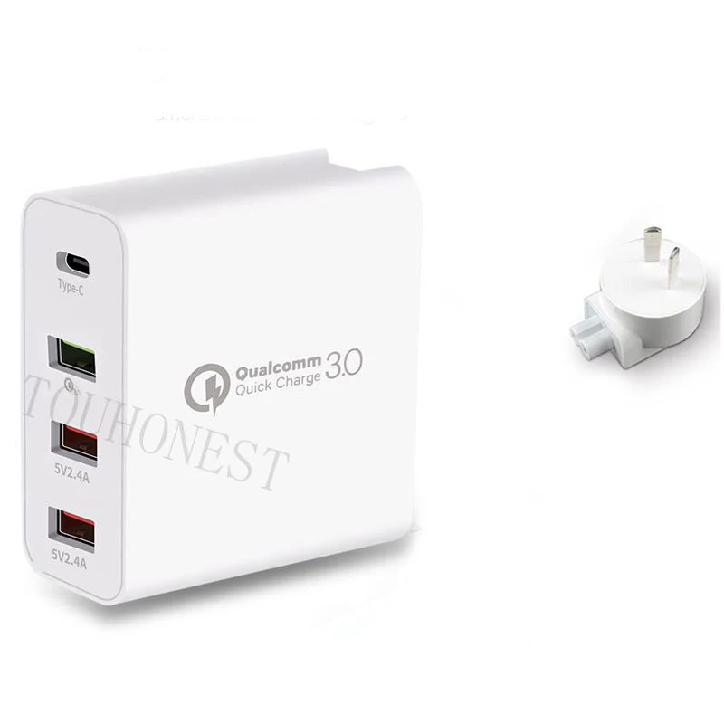 48 Вт мульти быстрое зарядное устройство PD type C USB зарядное устройство для samsung iPhone huawei Tablet QC 3,0 быстрое настенное зарядное устройство США ЕС Великобритания австралийская штепсельная розетка - Тип штекера: Австралия (AU)