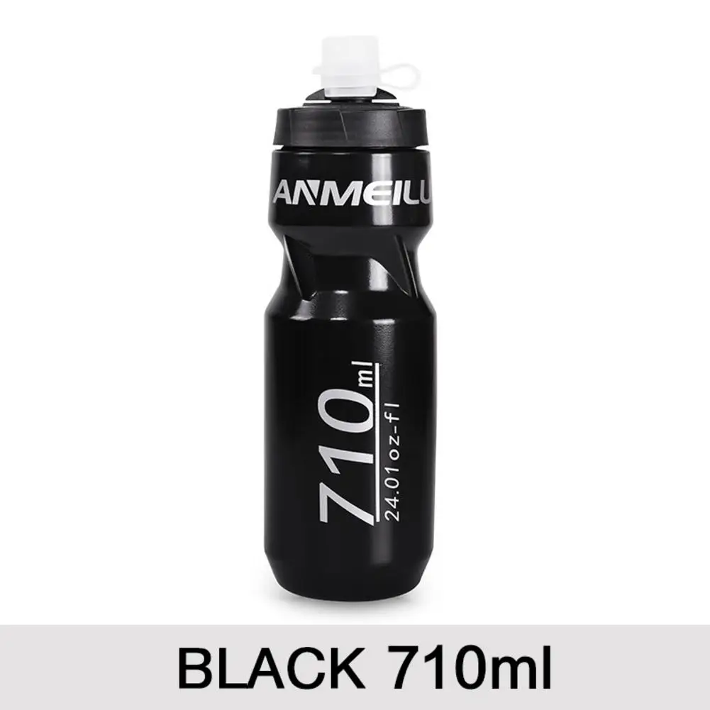 710ml black 610/710 мл MTB велосипедная фляга для воды герметичное сжатое оборудование бутылка для велосипеда горный велосипед мотоциклетные Кемпинг спорт - Цвет: 710ml black