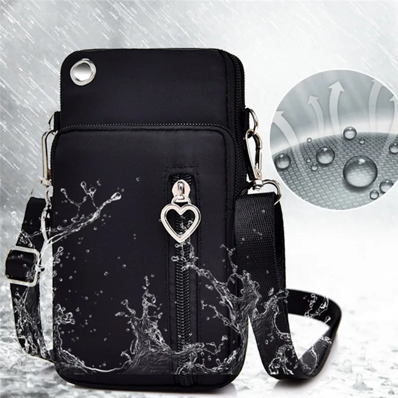 

Женская сумка-мессенджер, мини сумка на плечо, диагональная многофункциональная сумка для мобильного телефона, сумка для наушников на откр...