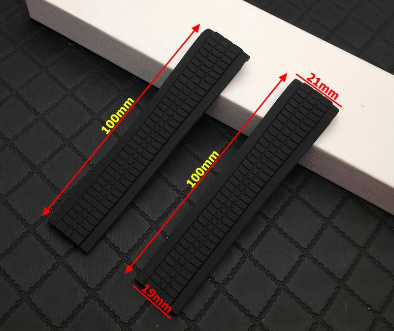 21 мм черный коричневый синий красный оранжевый серый зеленый резиновый ремешок