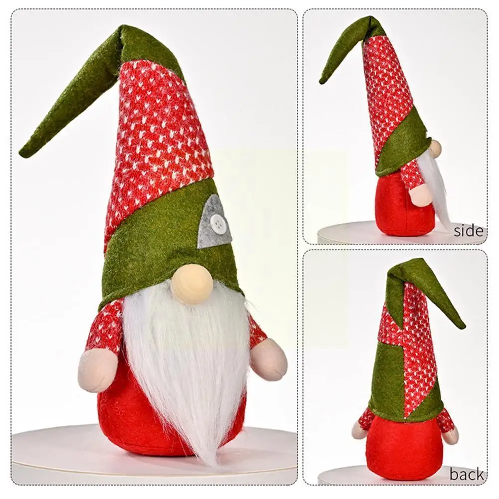 

Christmas Decoration Christmas Color Matching Hat Rudolph Doll Doll Dwarf Doll Ornaments Christmas Faceless I9U3