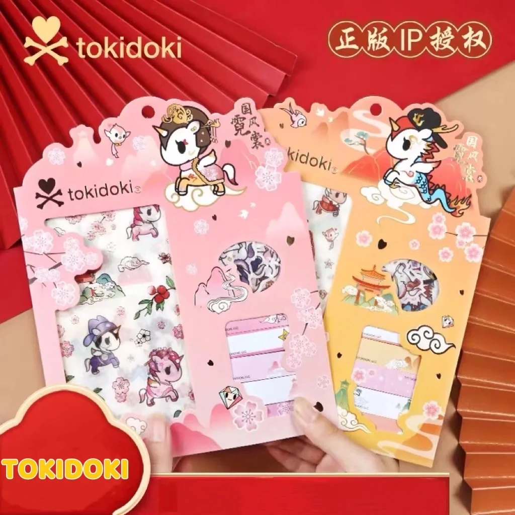 

Наклейки в китайском стиле TOKIDOKI серии 3 в 1, украшение для дневника, материалы для блокнота, Подарочный пакет, скрапбукинг, кавайные канцелярские наклейки