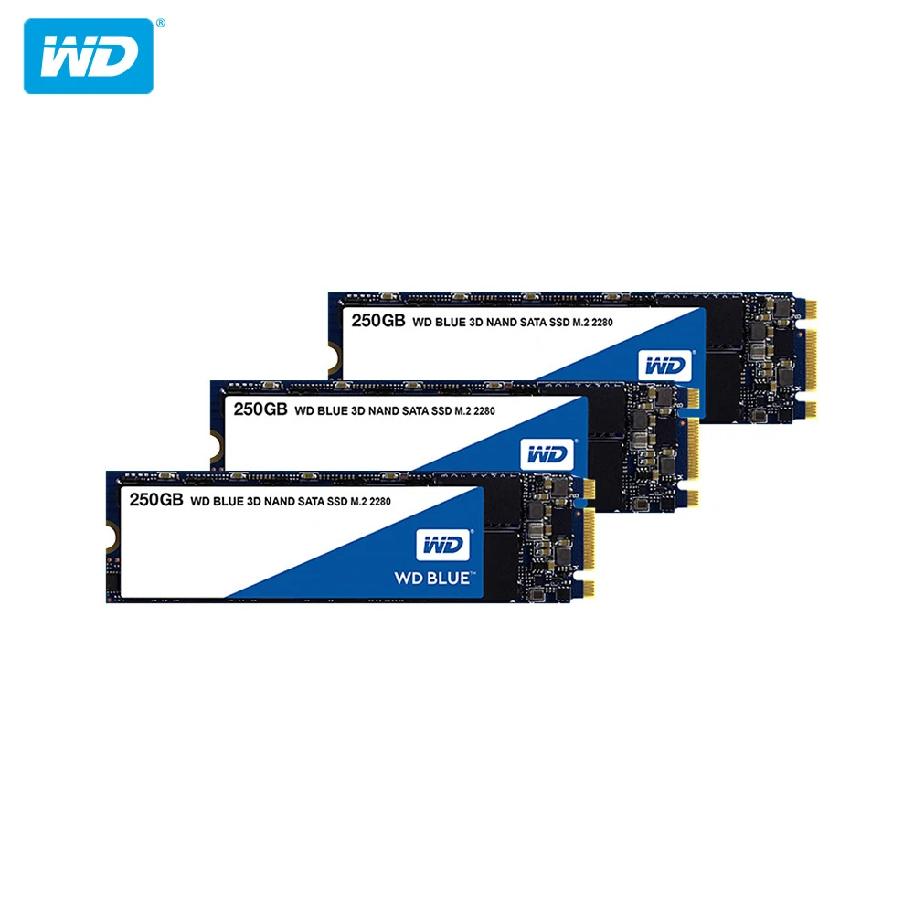 Оригинальный Western Digital Внутренний твердотельный накопитель 250 ГБ 500 1 ТБ 2 синий SSD