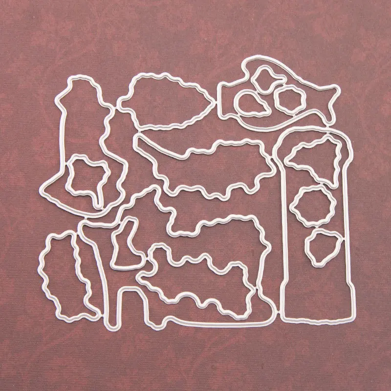 Рождественский олень животные прозрачный силиконовый штамп и Вырубные штампы DIY