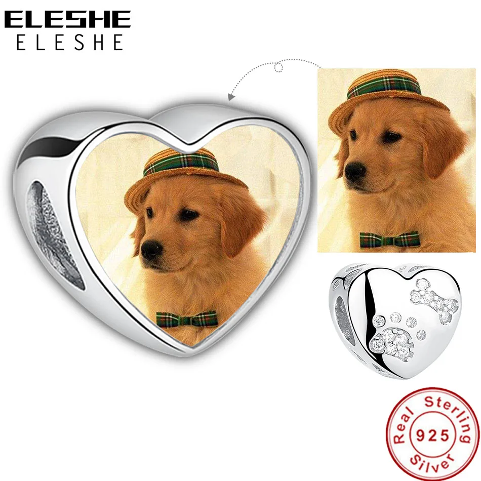 

Шармы-подвески из серебра 925 пробы с принтом «Собачья лапа»