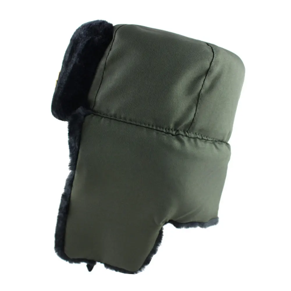 2019 шапка русские армейские военные шапки пилота из полиэстера Зимняя мужская для