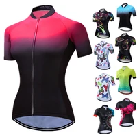 weimostar gradient womens cycling jersey 2022 pro team bicycle clothing maillot ciclismo summer mtb bike jersey cycling shirt