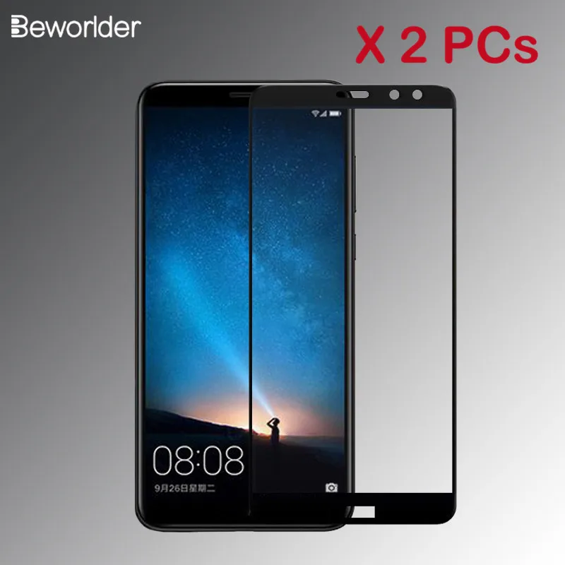 2 шт Полное закаленное стекло для huawei mate 20 Lite 10 9 8 протектор экрана P10 P20 Pro стеклянная жесткая защитная