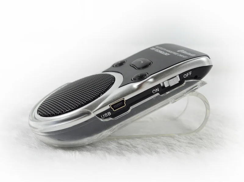 Беспроводной Bluetooth-динамик с зажимом на козырек от солнца автомобильный комплект