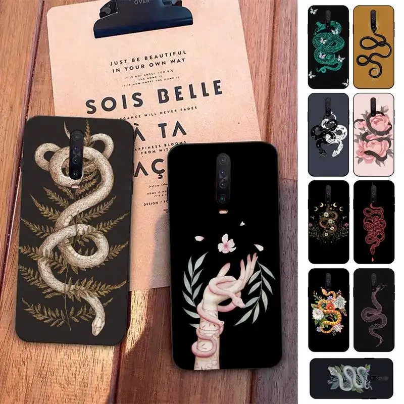 

Yinuoda Snake Flower Phone Case for Redmi 5 6 7 8 9 A 5plus K20 4X S2 GO 6 K30 pro