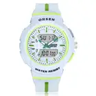 Цифровые кварцевые женские спортивные часы с секундомером, модные белые Электронные Водонепроницаемые силиконовые женские наручные часы