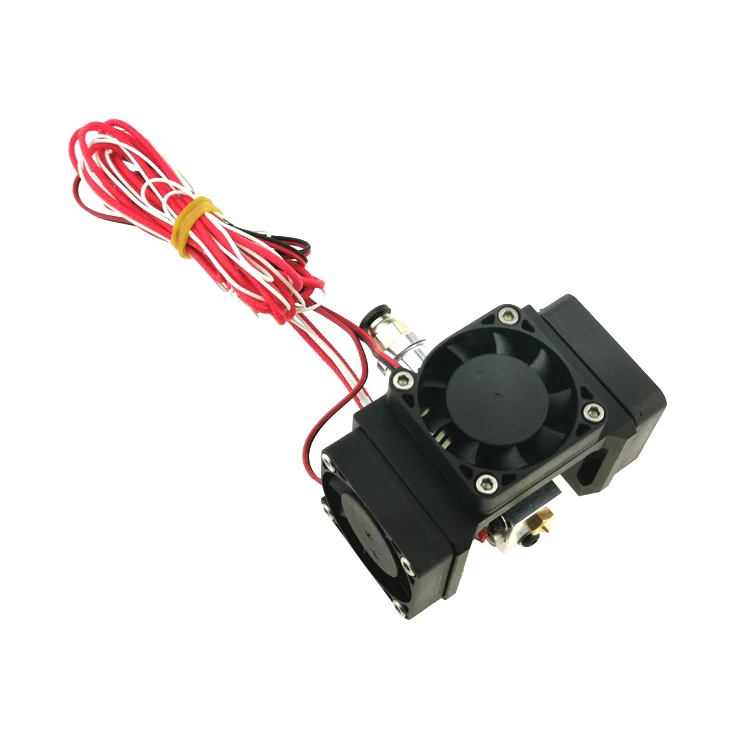 Hotend FUNCORE E3D V6 с цельнометаллической крышкой вентилятора и 3 вентиляторами 4010