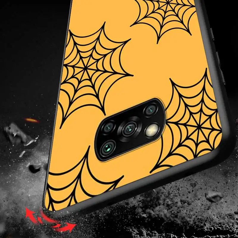 

Halloween Pumpkin For Xiaomi Redmi K30 K30S Mi 10T Lite Pro Poco X3 NFC X2 M3 M2 F2 Pro C3 F1 Soft Black Phone Case