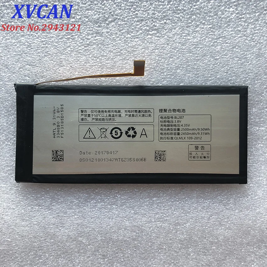 

Original for Lenovo BL207 Battery Replacement for Lenovo K900 2500mAh Li-ion Backup Battery BL-207