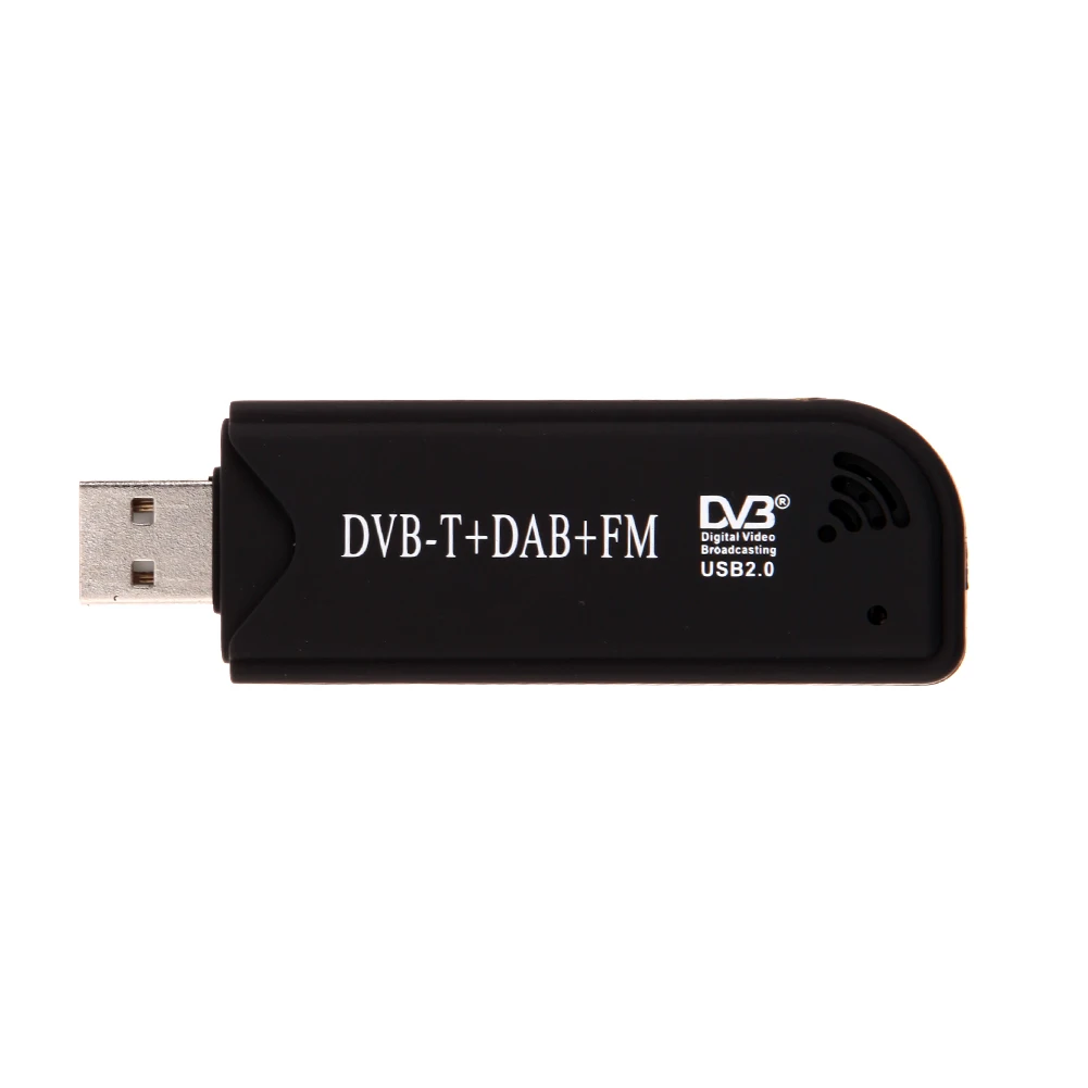 USB 2 0 цифровой DVB-T SDR + DAB FM ТВ тюнер приемник палка RTL2832U FC0012 Домашнее аудио и видео