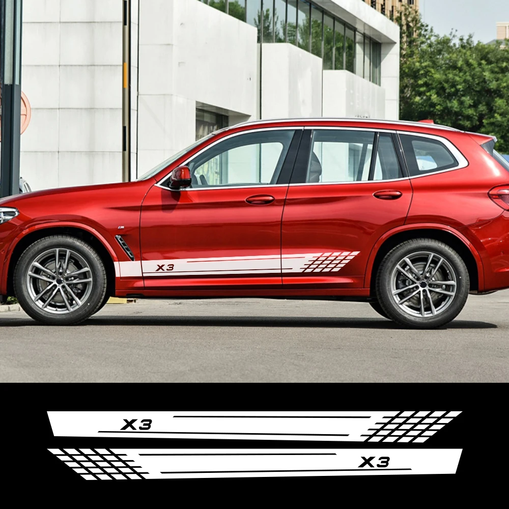 2 шт. для BMW X3 E83 F25 G01 Автомобильная длинная полоса наклейка автомобильная