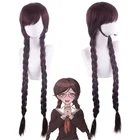 Парик для косплея данганронпа тоуко фукава Токо, термостойкие длинные искусственные волосы для женщин, для вечеринок, с темно-фиолетовыми косами