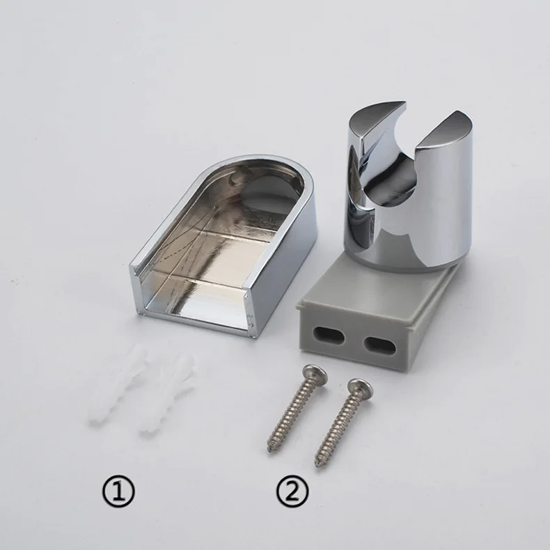 

1Pcs Adjustable ABS Chrome Handheld Shower Holder Bracket Rail Bracket Slider Shower Wall Mounting Brackets for Shower Head