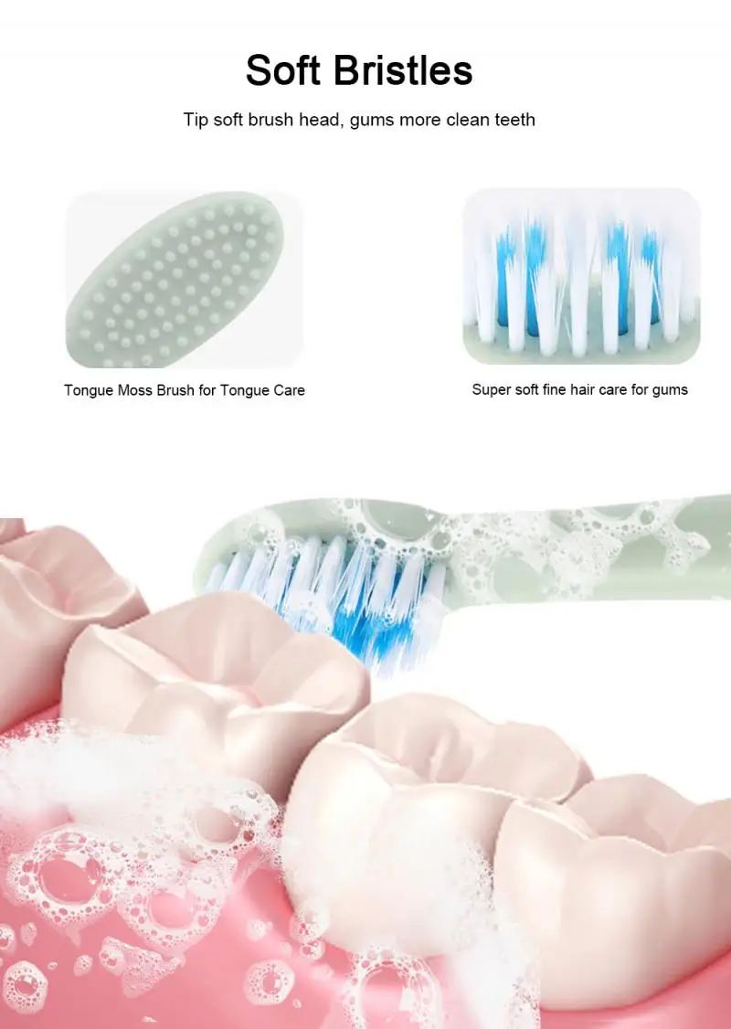 

Ultrasonic Electric Toothbrush USB Rechargeable Waterproof Whitening Tooth Brush Toothbrush Head Replaceable Dropshipping TSLM1