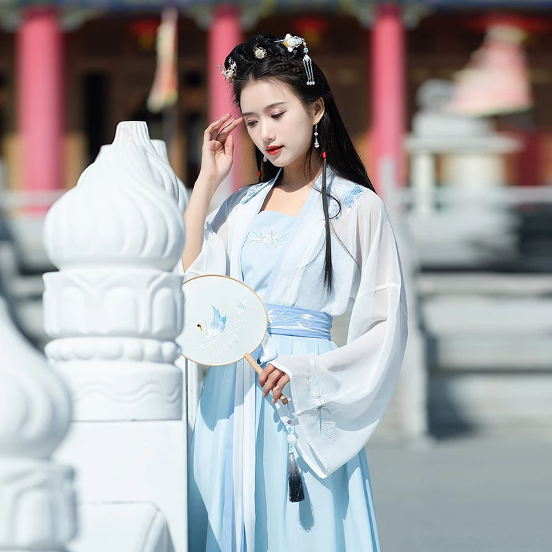 Китайский костюм для народных танцев женская одежда Hanfu Династия Тан Восточная