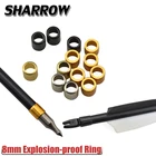 60 шт. держатель для стрелы из лука с защитой от взрыва, протектор для стрелы, вал для стрелы 8 мм, аксессуары для стрел и лука для охоты