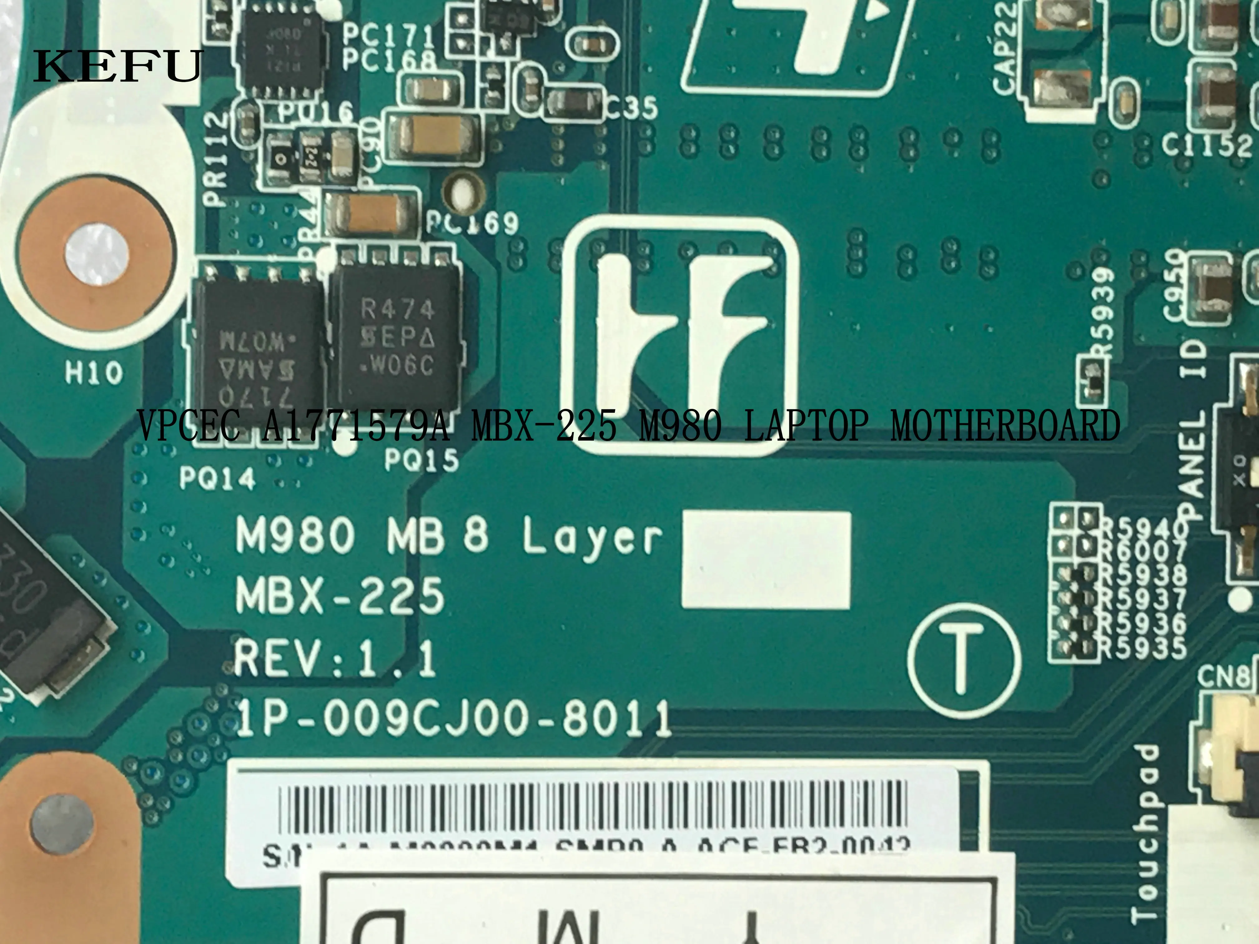 KEFU 100% новый товар материнская плата для ноутбука M980 /M981 REV: 1 Sony серии VPCEC уже