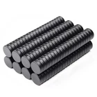 Черный с эпоксидным покрытием неодимовый магнит сильный маленький круглый устойчивый фрикционный холодильник белая доска магнитный экран доски объявлений