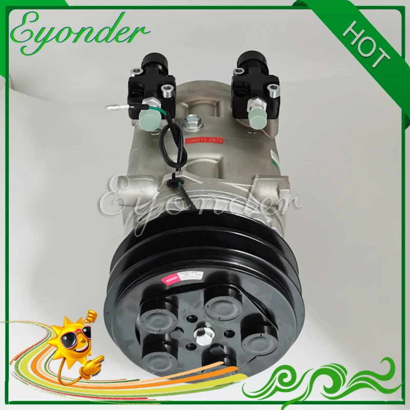 Воздушный компрессор кондиционера AC A/C охлаждающий насос 24 В 2PK для TM31 Zexel DKS32C Isuzu