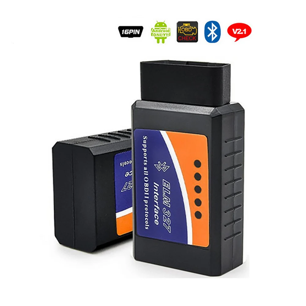 Диагностический адаптер ELM-327 Bluetooth ODB-II (ELM327BT), OBD сканер, диагностический сканер, автомобильный OBD2 адаптер