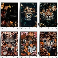 diamond painting 5d diy animal in flowers picture of mosaic diamond embroidery full square cross stitch kits home decor painting