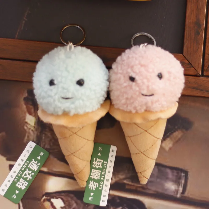 Новый милашный креативный кулон "Сладкое мороженое" очень прекрасная плюшевая качественная цепочка Успокаивающая кукла на Рождество интересный подарок.