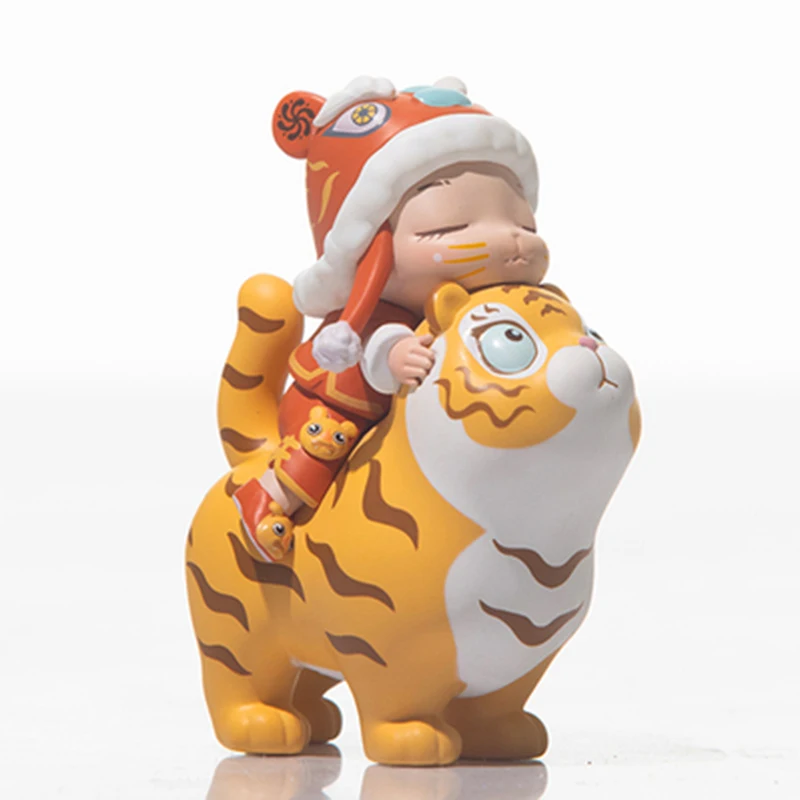 Белые ночные сказки Ruyi маленький тигр игрушки сокровище новогодние подарки для