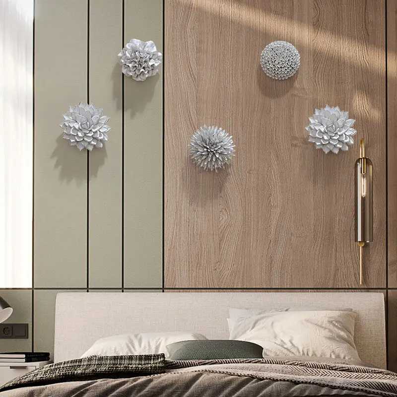 Современная керамическая настенная наклейка с цветами поделки фон для домашней