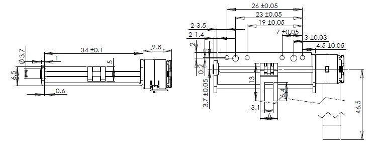 

SM10 Micro Leading Screw Motor with Bracket Stepping Motor Slider Linear Motion Lens Applicable